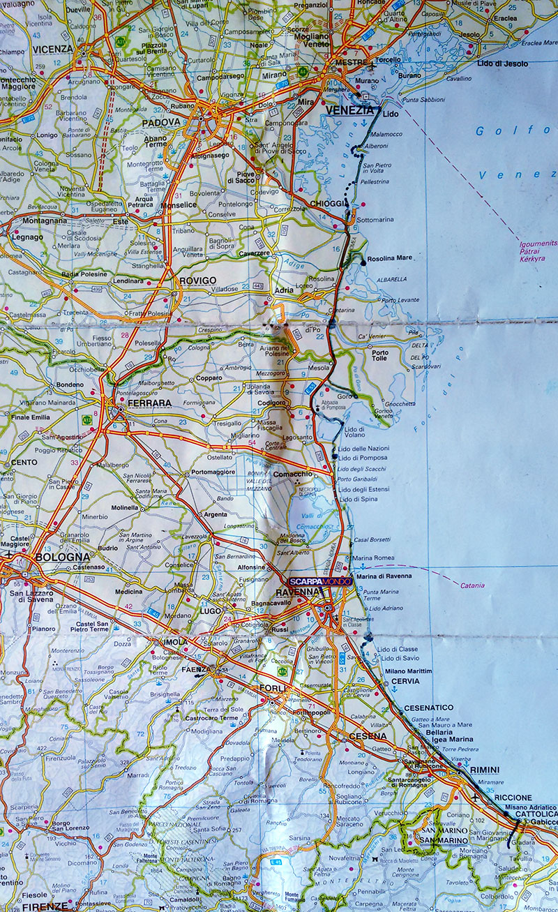 Mappa gratis Mappa Scarpamondo Ravenna