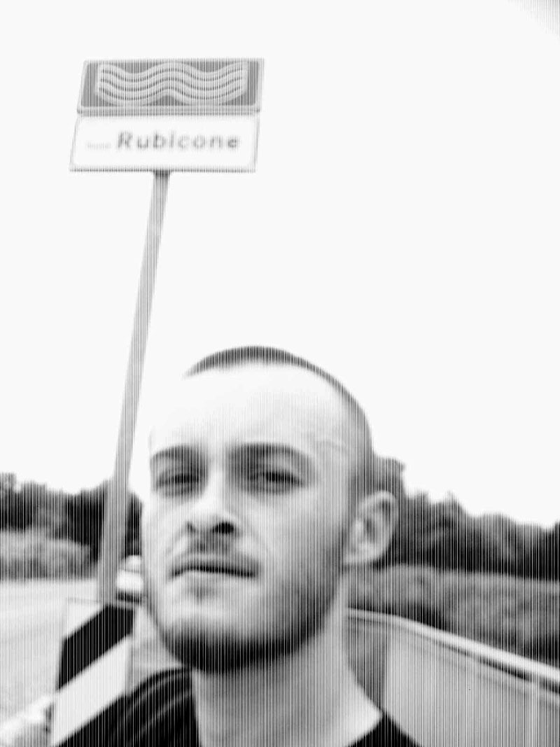 Alea iacta est Crossing Rubicone by bicycle